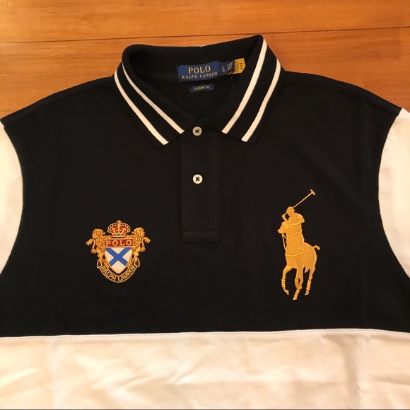 POLO RALPH LAUREN White Trim Big Pony Polo - Picture 3 of 4